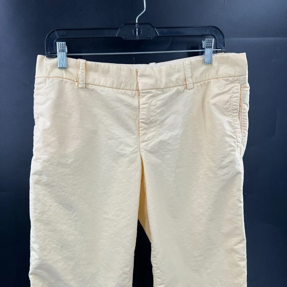 J. Crew Oxford scout pants butter yellow city fit chino pixie preppy tennis‎ 8